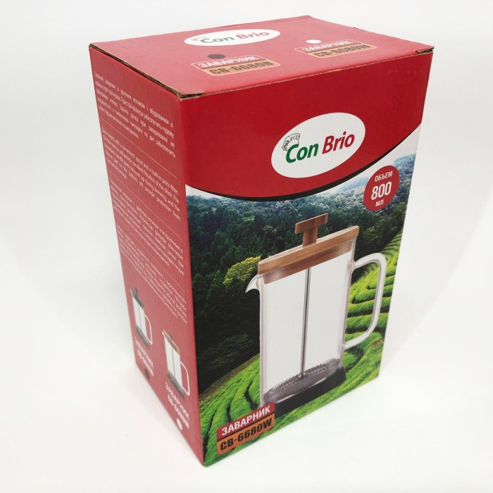 Оригінальний заварник для чаю Con, Френч-прес з якісного матеріалу, Красиві заварники для чаю WK-62