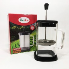 Френч-прес для заварювання кави Con, Ручний френч прес для чаю, Чайник заварювальний френч прес FM-17