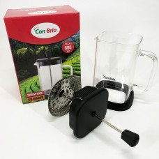 Френч-прес з поршнем Con, Чайник заварювальний френч прес, Зручний френч-прес для дому NW-24