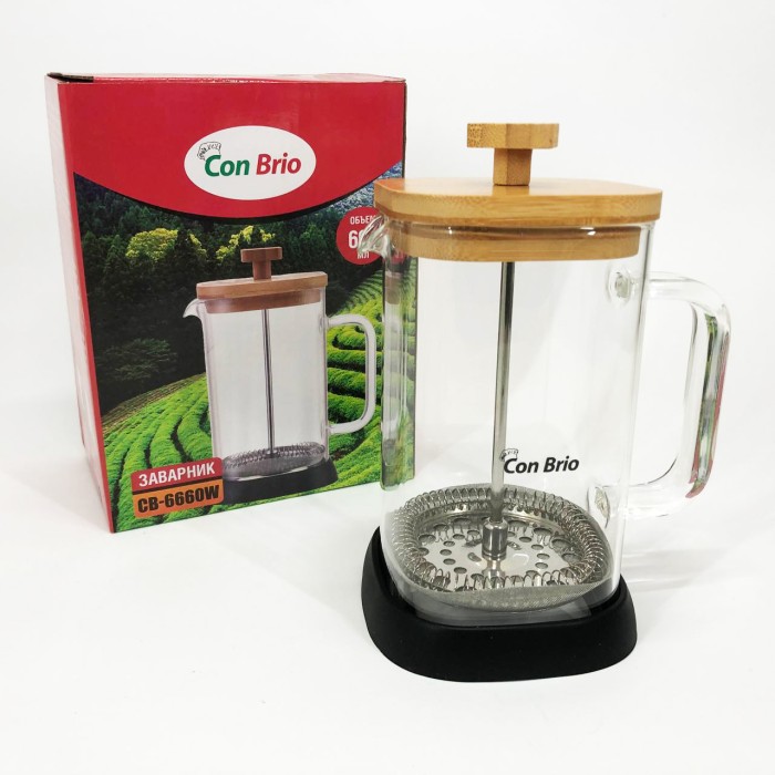 Френч-прес для заварювання трав, Приготування чаю за допомогою прес-заварника, Чайники для заварки OP-55