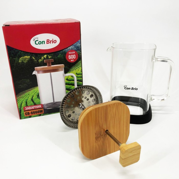 Френч-прес для заварювання трав, Приготування чаю за допомогою прес-заварника, Чайники для заварки OP-55