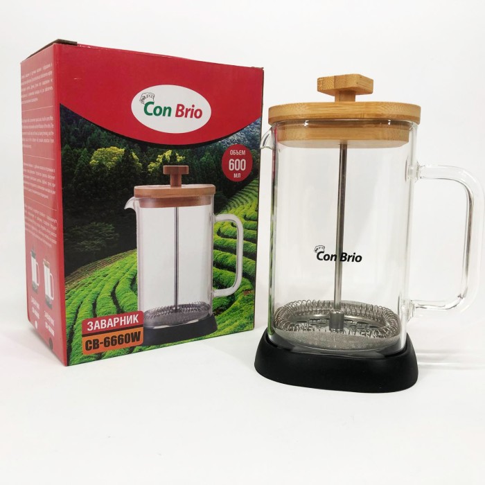 Френч-прес для заварювання трав, Приготування чаю за допомогою прес-заварника, Чайники для заварки OP-55