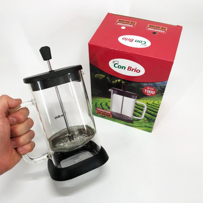 Френч-прес з якісного матеріалу Con, Домашній френч-прес для заварювання кави GU-43