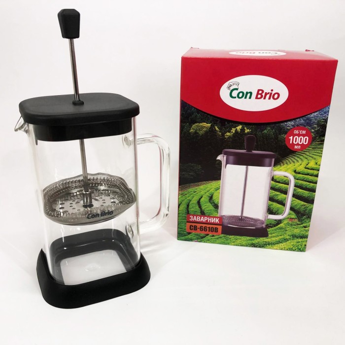 Френч-прес з якісного матеріалу Con, Домашній френч-прес для заварювання кави GU-43