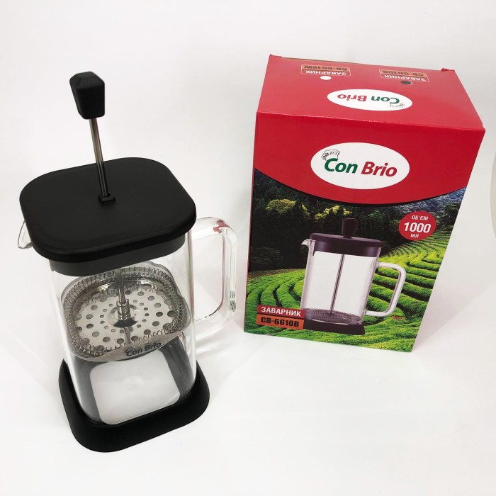 Френч-прес з якісного матеріалу, Стильний френч-прес для чаю та кави, Чайник заварник YV-18