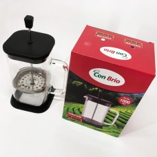 Скляний заварювальний чайник для чаю чайники Con, Скляний заварник, Чайник заварювальний френч прес ER-13