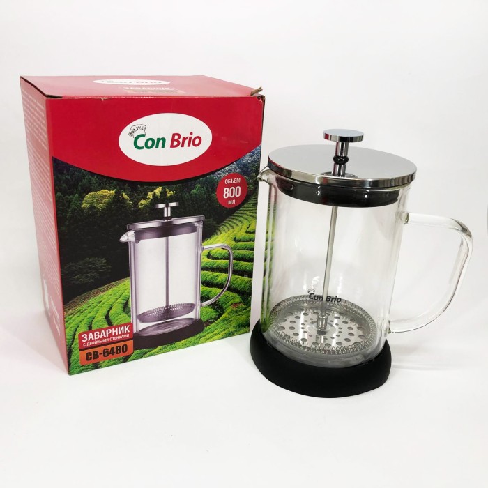 Френч-прес для приготування чаю Con, Френч-прес для заварювання кави Прес-заварник чаю GK-66