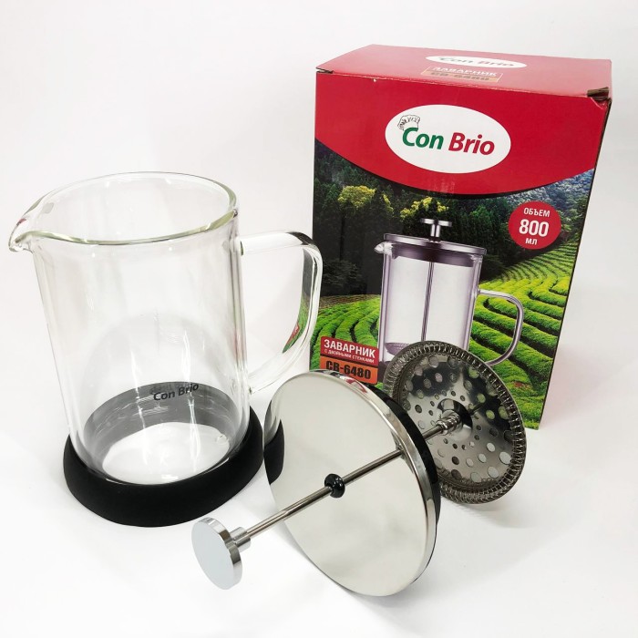 Френч-прес для приготування чаю Con, Френч-прес для заварювання кави Прес-заварник чаю GK-66