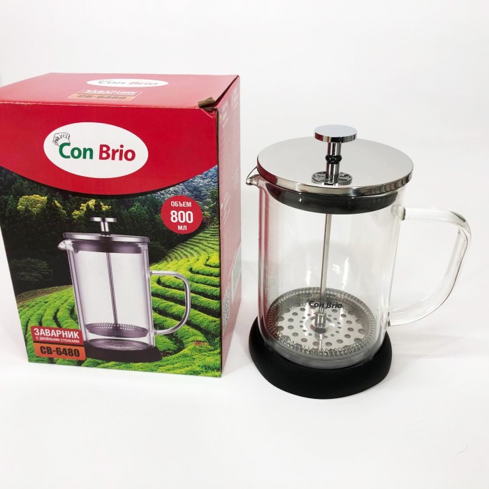 Френч-прес для приготування чаю Con, Френч-прес для заварювання кави Прес-заварник чаю GK-66