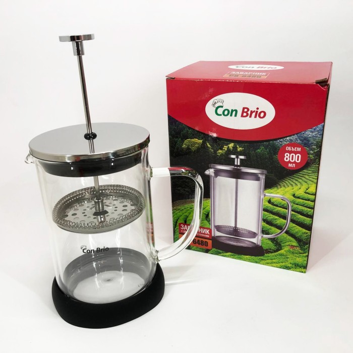 Заварник для кухні, Френч-преси зі скла, Френч-прес для кафе, Чайник заварювальний френч прес KO-15