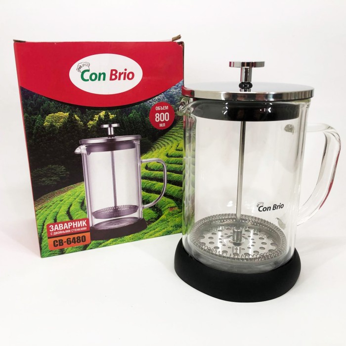 Заварник для кухні, Френч-преси зі скла, Френч-прес для кафе, Чайник заварювальний френч прес KO-15