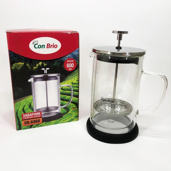 Френч-прес для заварювання трав, Чайник заварювальний френч прес, Стильний френч-прес для чаю та кави FR-34