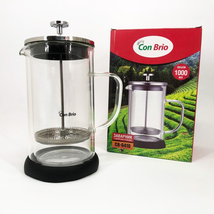 Френч-прес для заварювання трав, Френч-прес з хорошого матеріалу з ручкою VC-12