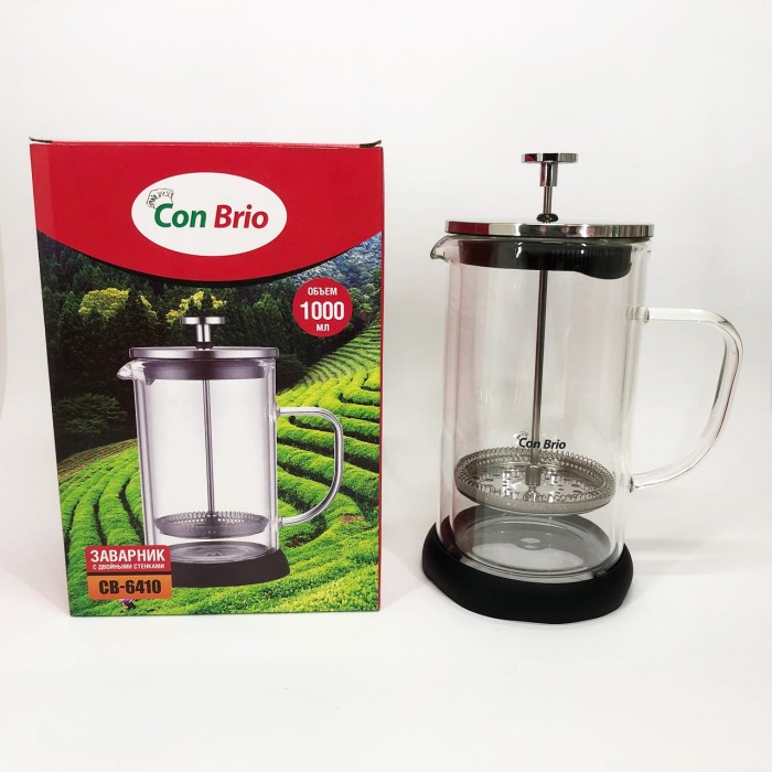 Френч-прес для заварювання трав, Френч-прес з хорошого матеріалу з ручкою VC-12