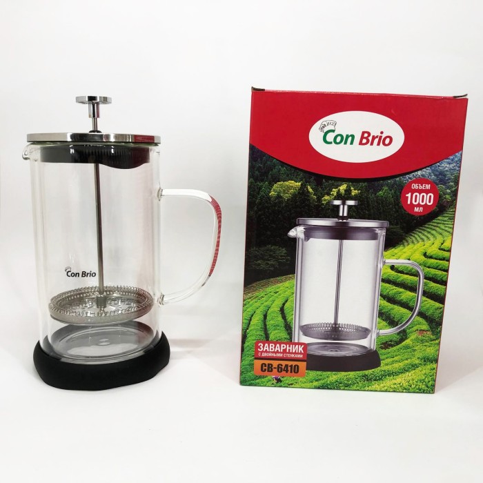 Френч-прес для заварювання трав, Френч-прес з хорошого матеріалу з ручкою VC-12