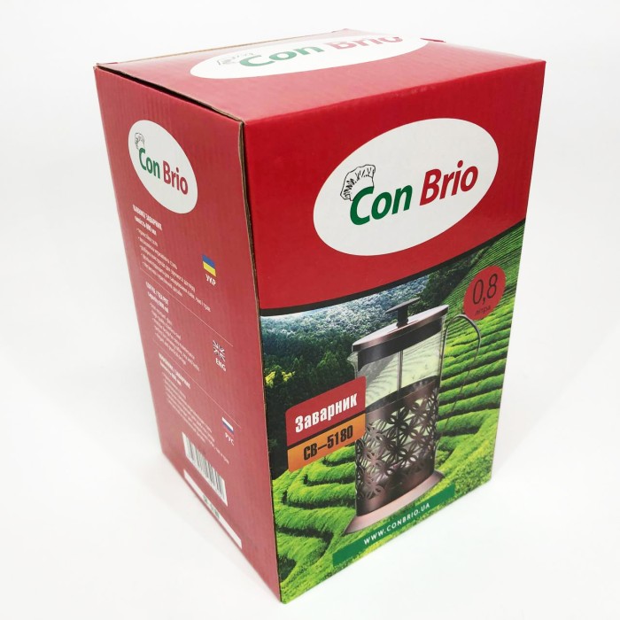 Домашній френч-прес Con, Красиві заварники для чаю, Оригінальний заварник для чаю, Заварник френч-прес VF-67