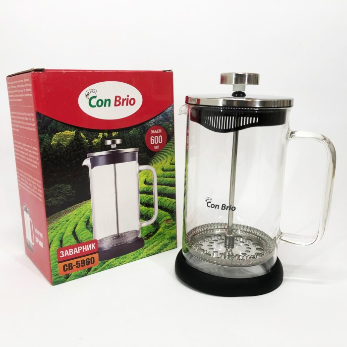 Приготування чаю за допомогою прес-заварника Con, Зручний френч-прес для дому, Простий френч-прес QE-11