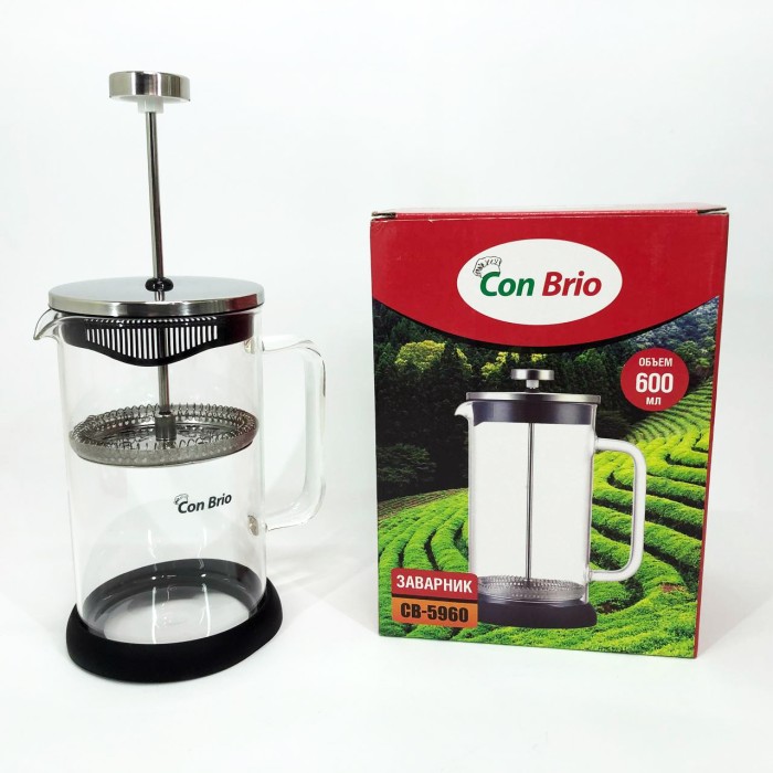 Приготування чаю за допомогою прес-заварника Con, Зручний френч-прес для дому, Простий френч-прес QE-11