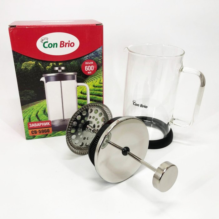 Приготування чаю за допомогою прес-заварника Con, Зручний френч-прес для дому, Простий френч-прес QE-11