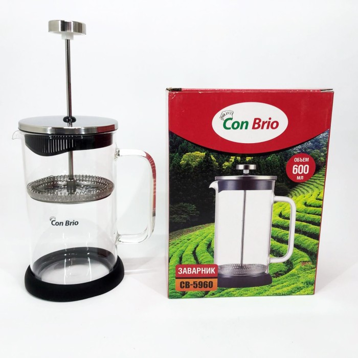 Приготування чаю за допомогою прес-заварника Con, Зручний френч-прес для дому, Простий френч-прес QE-11