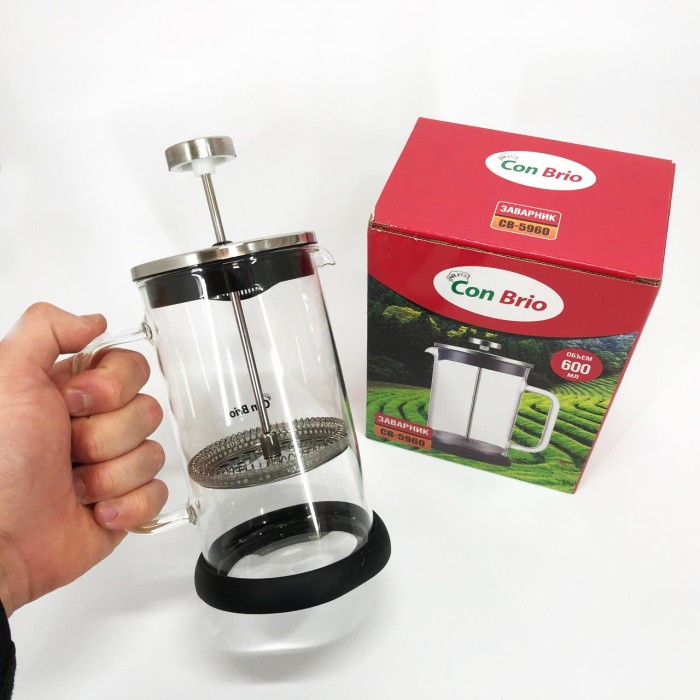 Заварники для чаю та кави Con, Френчпрес для кави, Заварник кухні Простий френч-прес HD-52