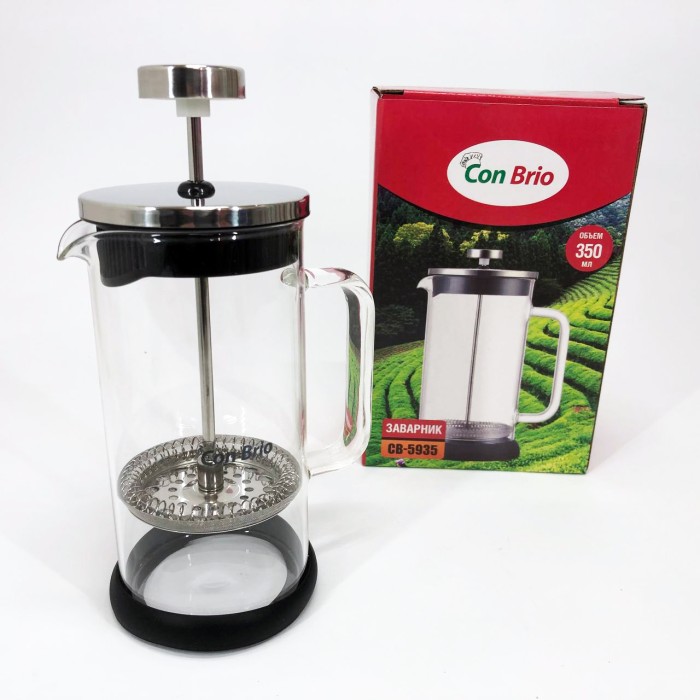 Френч-прес для заварювання трав, Френч-прес для кафе Скляний чайник з фільтром заварювання чаю PQ-65