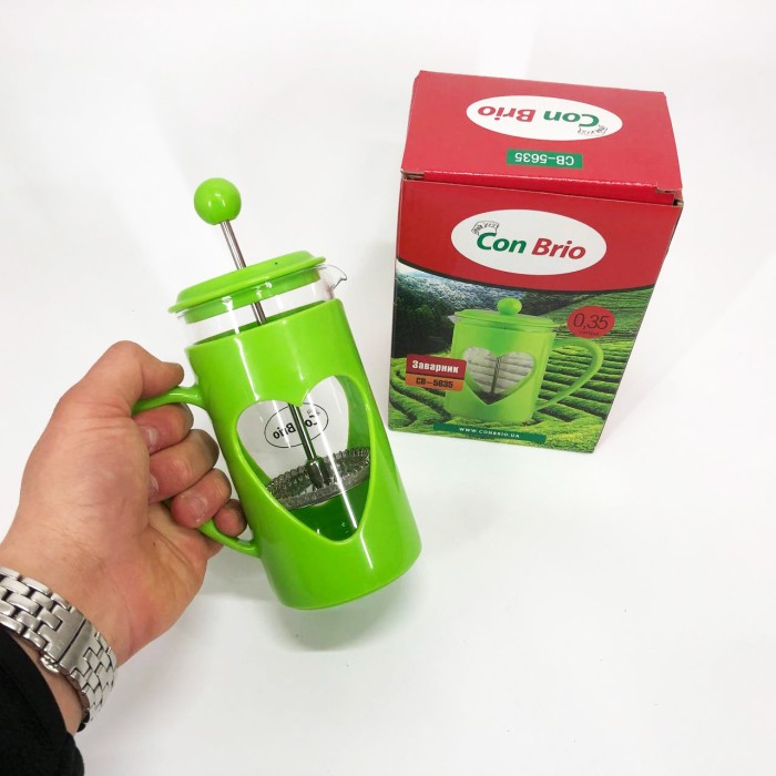 Френчпрес для кави Con Brio CB-5635 350 мл, Френч-прес для заварювання кави Заварник кухні LD-26