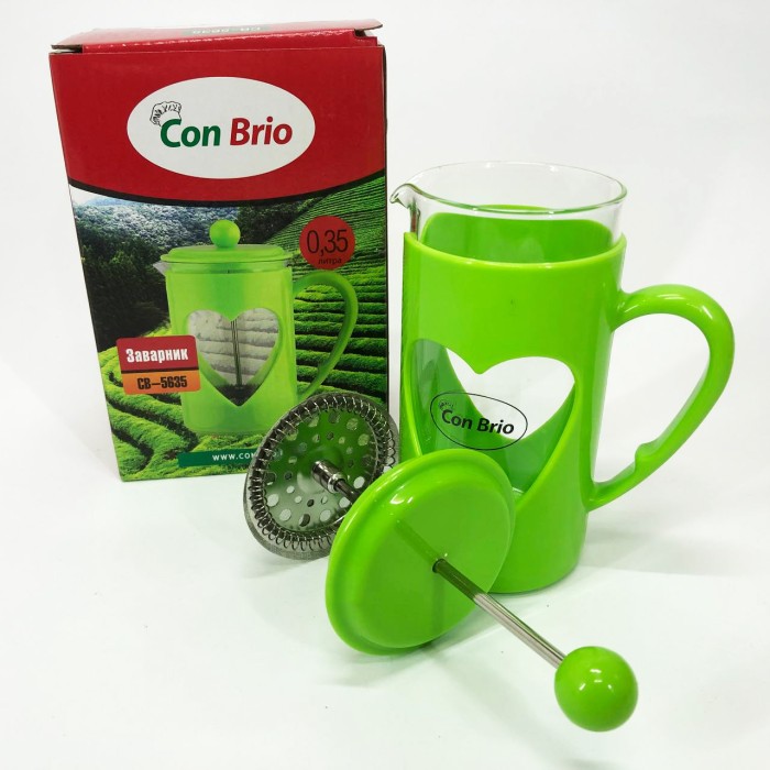 Френчпрес для кави Con Brio CB-5635 350 мл, Френч-прес для заварювання кави Заварник кухні LD-26