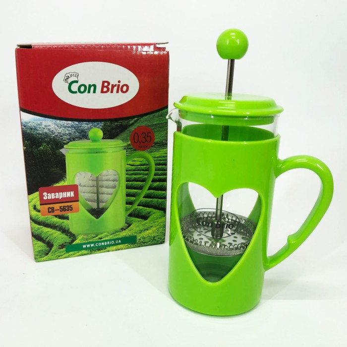 Френчпрес для кави Con Brio CB-5635 350 мл, Френч-прес для заварювання кави Заварник кухні LD-26