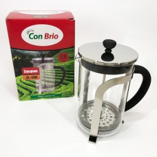 Стильний чайник для заварювання Con, Зручний чайник для заварювання зі скла з ситом NU-67
