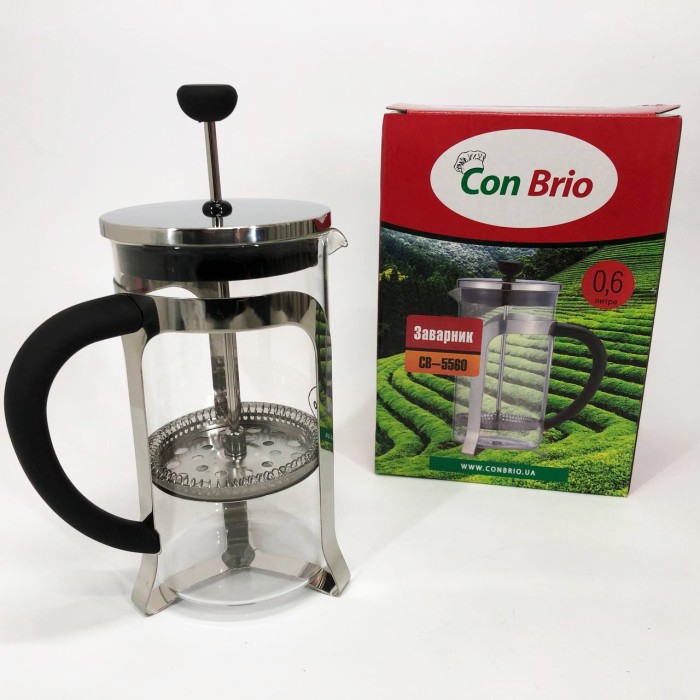 Френч-прес для кухні для сервірування Con, Френч-прес з якісного матеріалу Ручний френч прес чаю SA-52