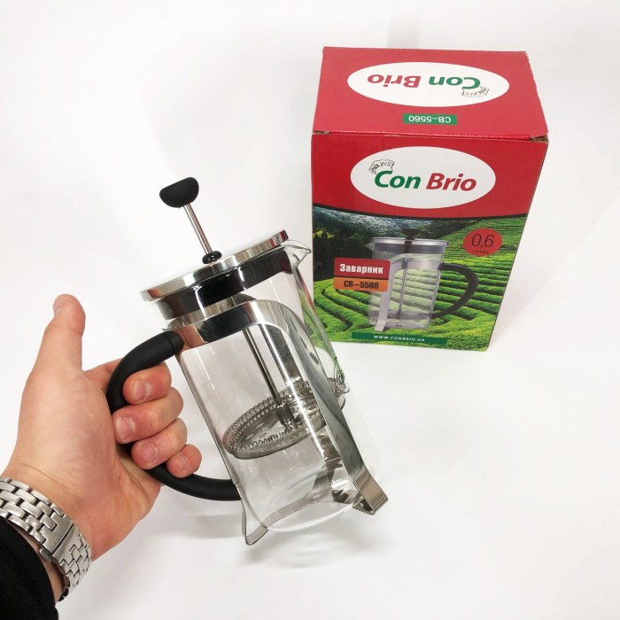 Френч-прес для кухні для сервірування Con, Френч-прес з якісного матеріалу Ручний френч прес чаю SA-52