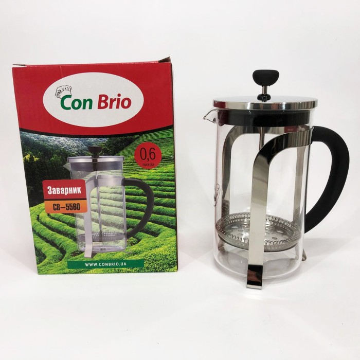 Френч-прес для кухні для сервірування Con, Френч-прес з якісного матеріалу Ручний френч прес чаю SA-52
