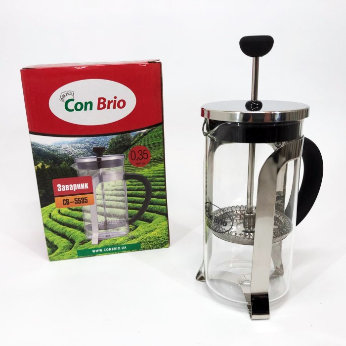 Скляні чайники для заварювання трав'яного чаю Con, Заварний чайник скляний з ручкою FY-42