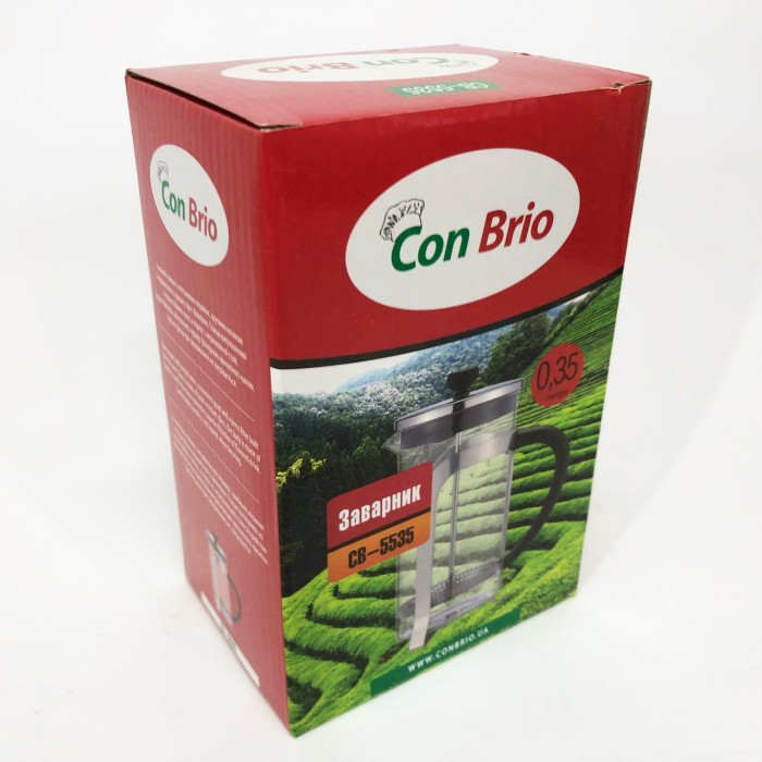 Скляні чайники для заварювання трав'яного чаю Con, Заварний чайник скляний з ручкою FY-42