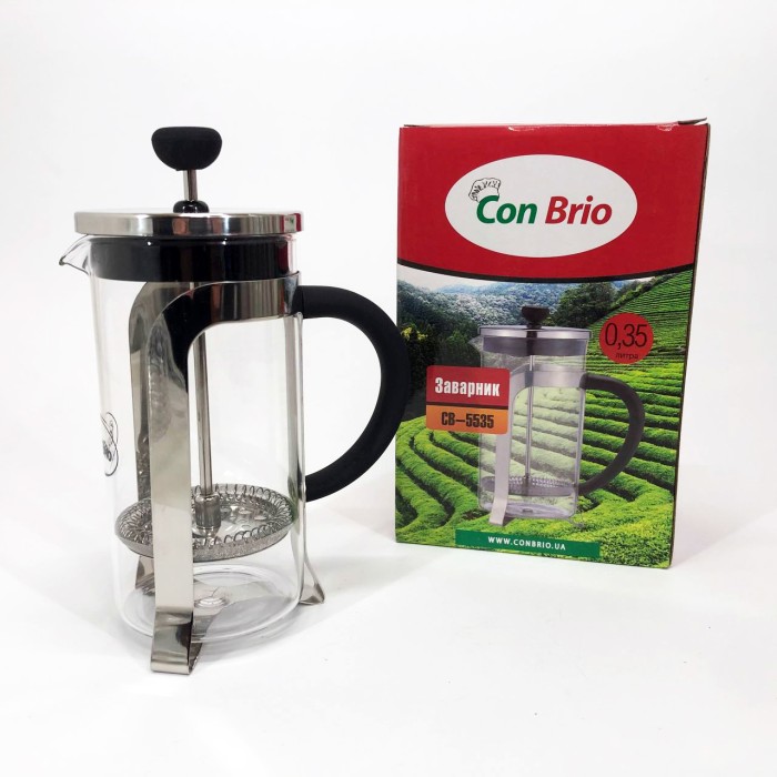 Скляні чайники для заварювання трав'яного чаю Con, Заварний чайник скляний з ручкою FY-42