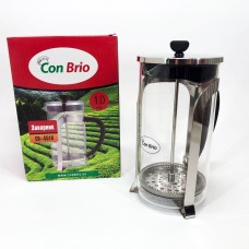 Якісний заварний чайник з пресом Con Brio 1000 мл CB-5510, Френч-прес для кухні для сервірування KS-78