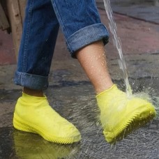 Багаторазові бахіли-чохли L (41-45 розмір) для взуття силіконові від води та бруду. Колір: жовтий PB-23