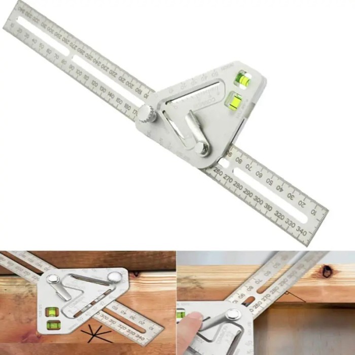 Метричний косинець для столярів TV One якісний JU-21