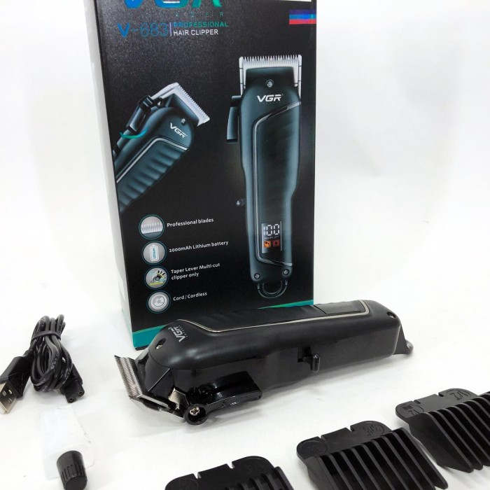 Професійна машинка для волосся VGR V-683, Домашня машинка акумуляторна для стрижки волосся DC-50