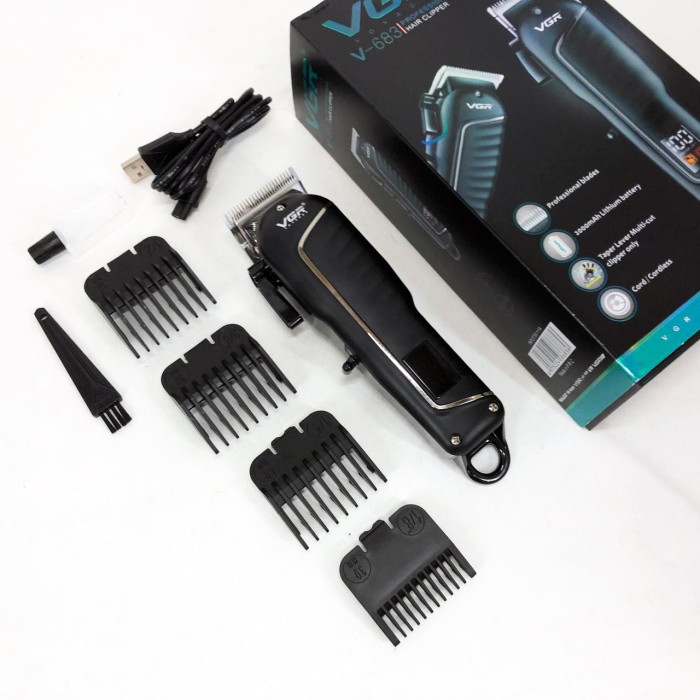 Професійна машинка для волосся VGR V-683, Домашня машинка акумуляторна для стрижки волосся DC-50