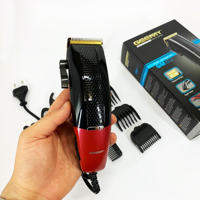 Машинка для стрижки волосся професійна Gemei GM-807, Стильна машинка для стрижки та гоління