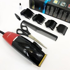 Машинка для стрижки волосся дротова Gemei, Машинка для стрижки волосся без шуму Підстригальна KC-98