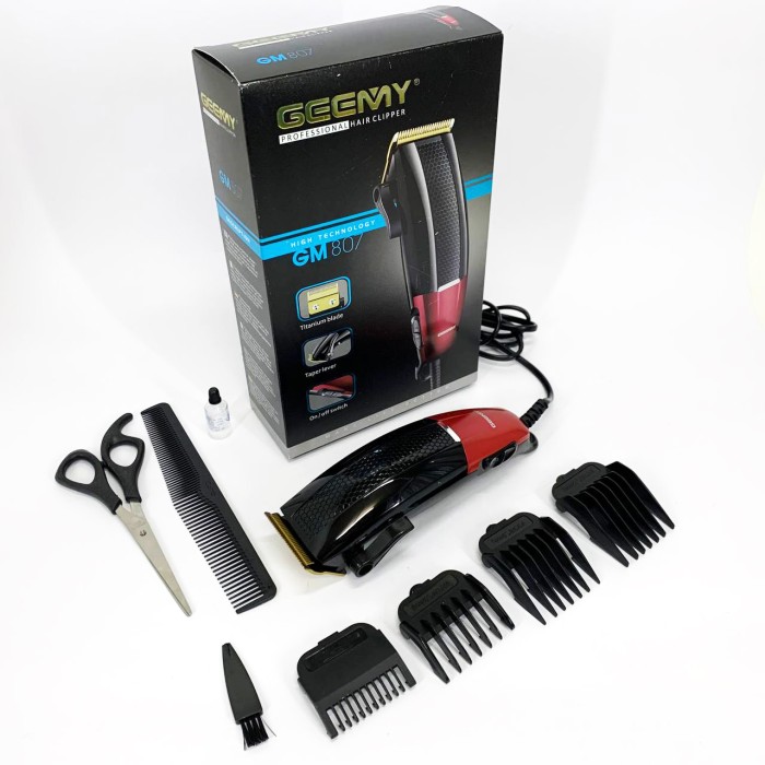 Машинка для стрижки волосся дротова Gemei, Машинка для стрижки волосся без шуму Підстригальна KC-98