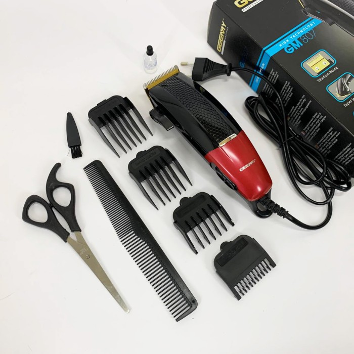 Машинка для стрижки волосся дротова Gemei, Машинка для стрижки волосся без шуму Підстригальна KC-98