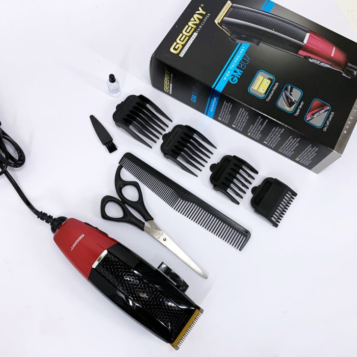 Машинка для стрижки волосся дротова Gemei, Машинка для стрижки волосся без шуму Підстригальна KC-98