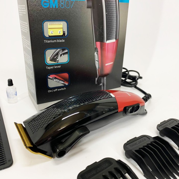 Машинка для стрижки волосся дротова Gemei, Машинка для стрижки волосся без шуму Підстригальна KC-98