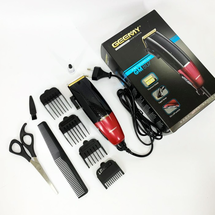 Модна машинка для стрижки волосся Gemei GM-807, Машинка для стрижки волосся з регульованою насадкою AO-66