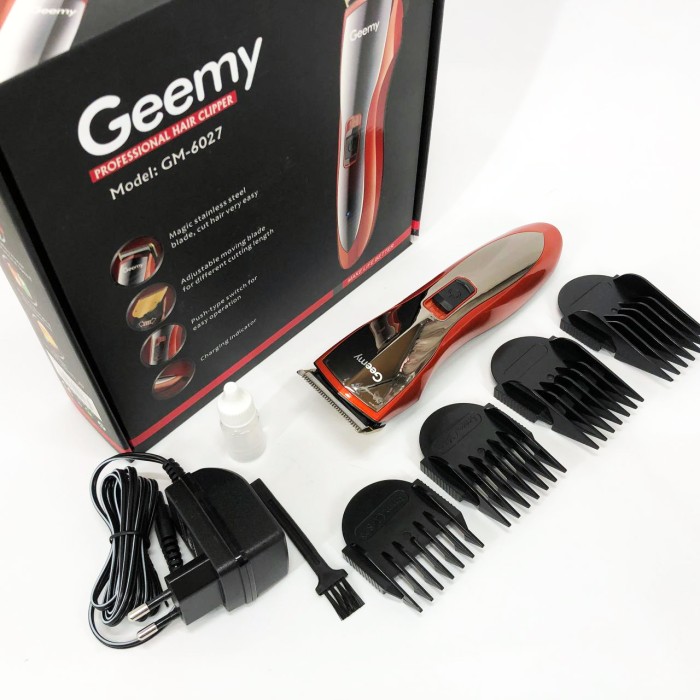 Професійна електрична машинка для стрижки Pro Gemei GM-6027, Машинка для стрижки волосся бездротова VT-56