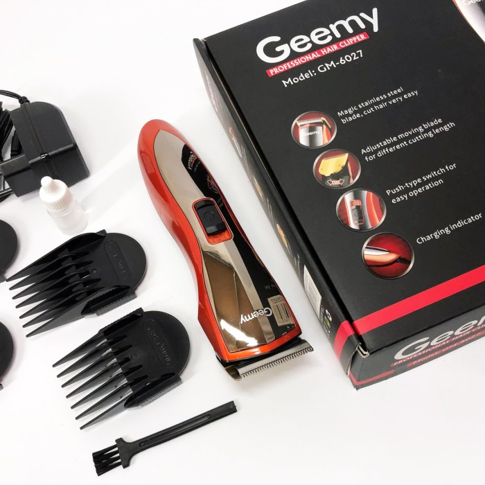 Професійна електрична машинка для стрижки Pro Gemei GM-6027, Машинка для стрижки волосся бездротова VT-56